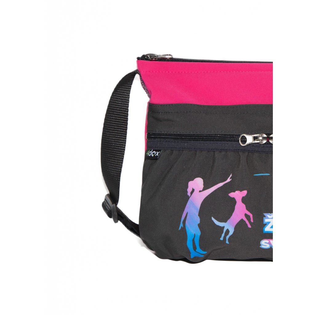 Výcviková kabelka malá ŽIJU SVŮJ SEN černo-růžová č. 27 výprodej