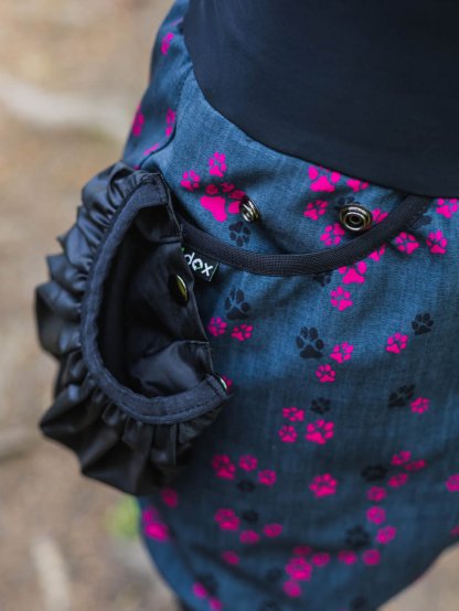 celoroční sukně 4dox černá s reflexní tlapkou
