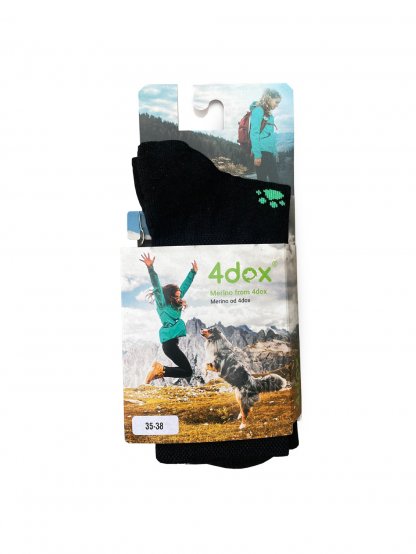Merino ponožky 4dox - zelené