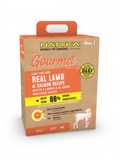 Natyka Gourmet Dog Adult lamb & salmon 3 kg