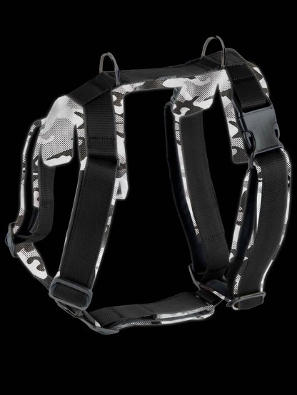 Postroj Comfort plus - černý reflexní maskáč 4dox 2