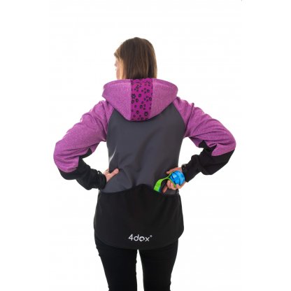 Výcviková dámská bunda lila celoroční 4dox