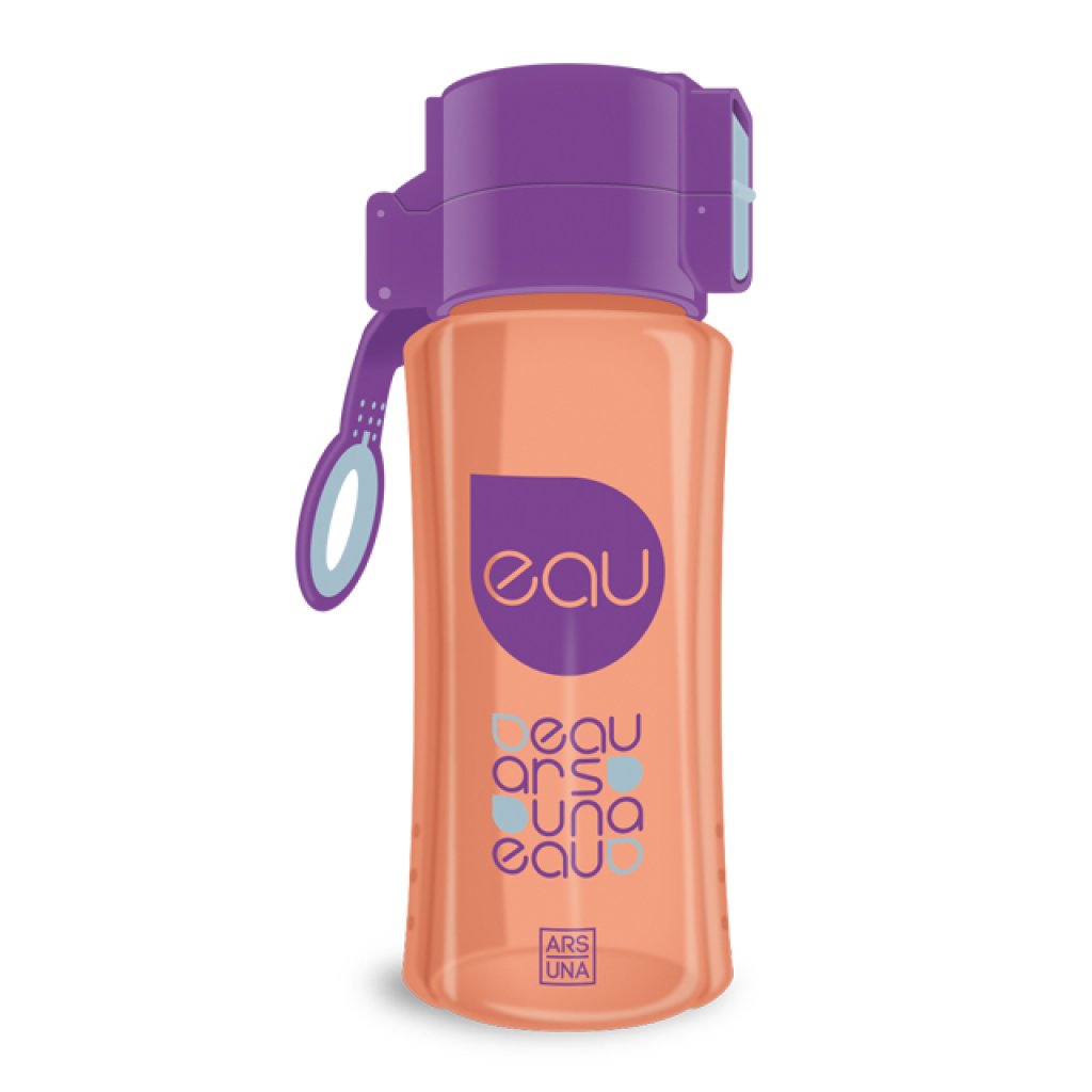 ARS UNA fľaša plastová 450 ml oranžovo-fialová