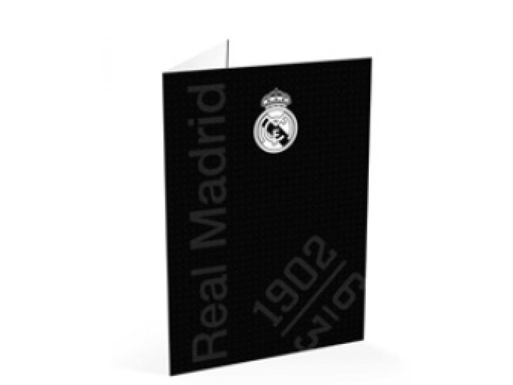 blahopřání s obálkou REAL MADRID - black