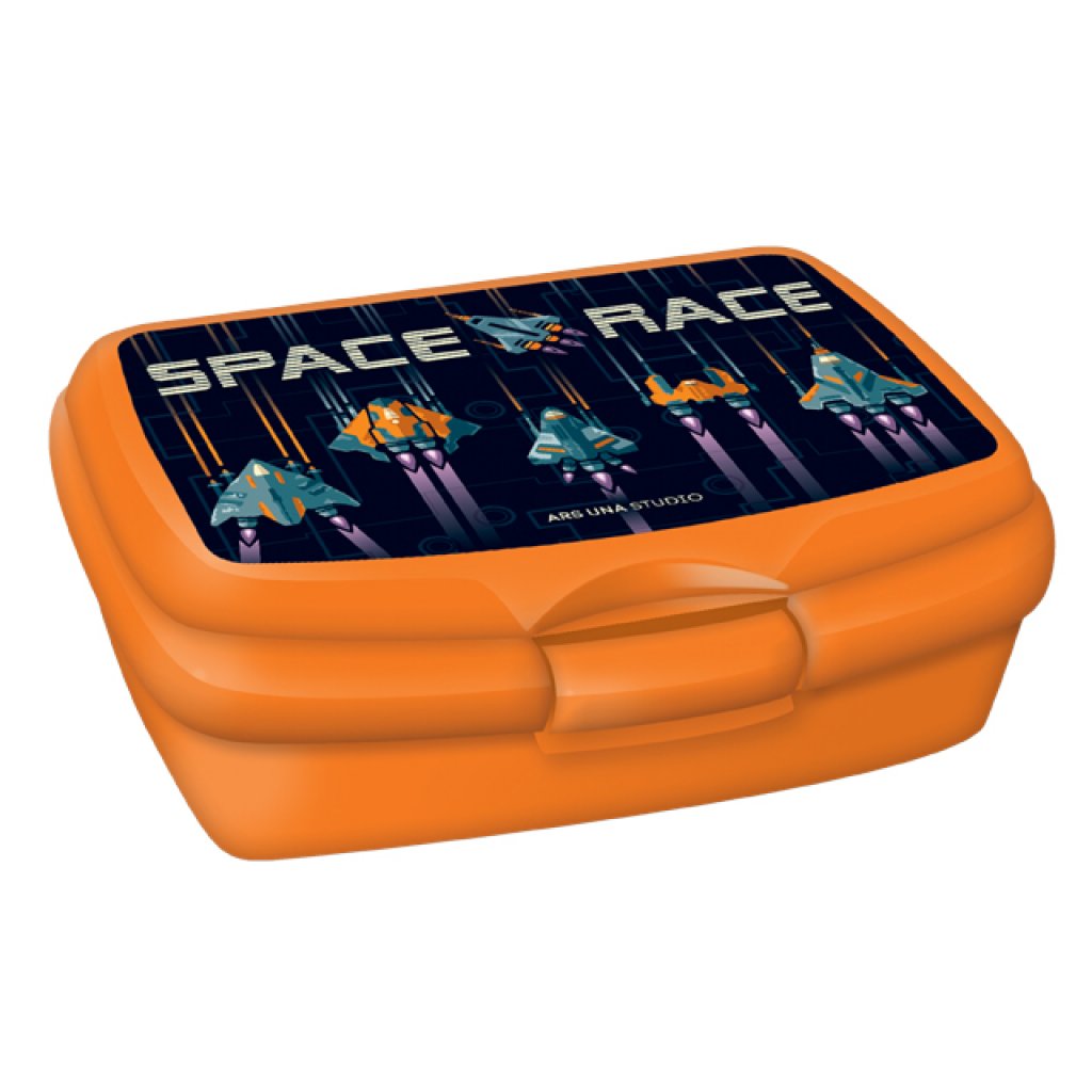 Uzsonnás doboz SPACE RACE + címkék füzetre