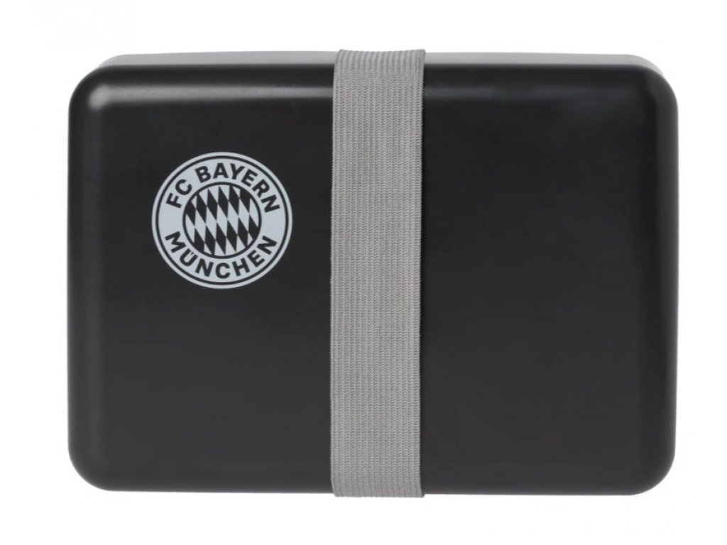 Box na svačinu, jídelní set FC Bayern München, černý