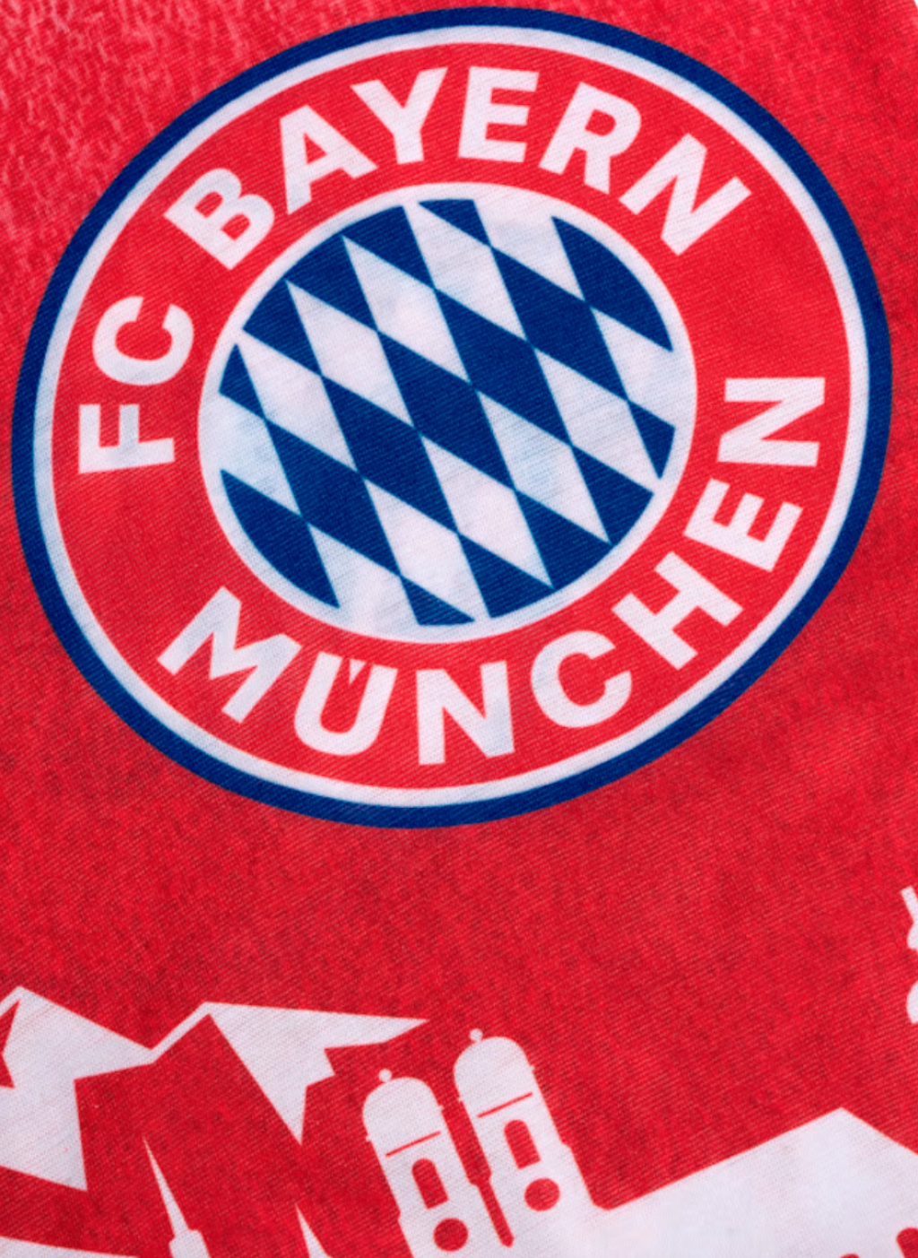 Buff - detský multifunkčný šál FC Bayern München, modrý / červený