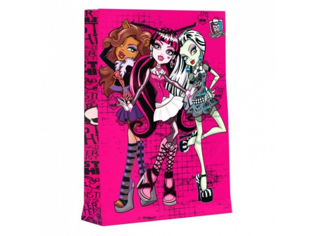 ajándéktáska maxi nagy Monster High - rózsaszín