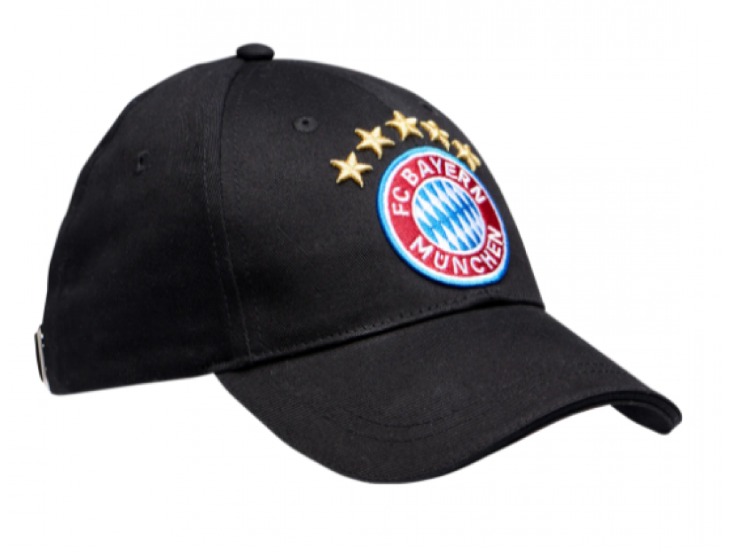 Dětská kšiltovka s logem 5 hvězdiček FC Bayern München, černá