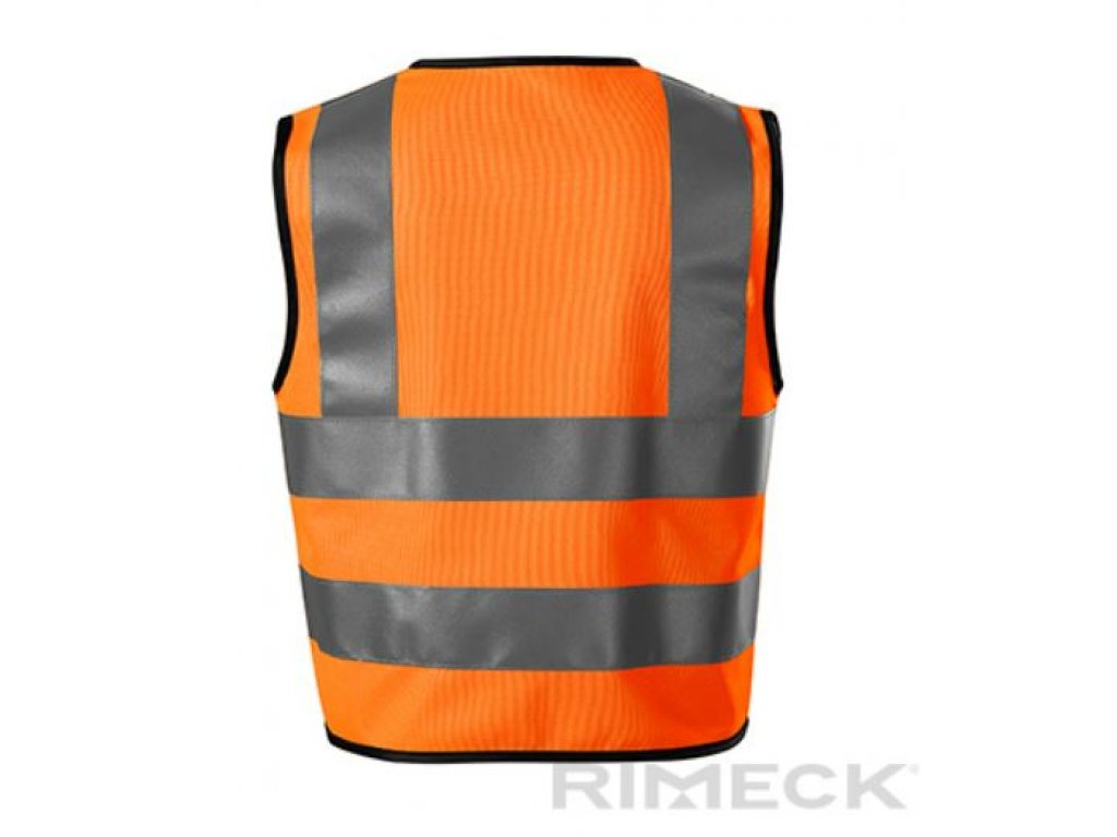 reflexná detská vesta - oranžová / veľkosť: 4 -6 rokov