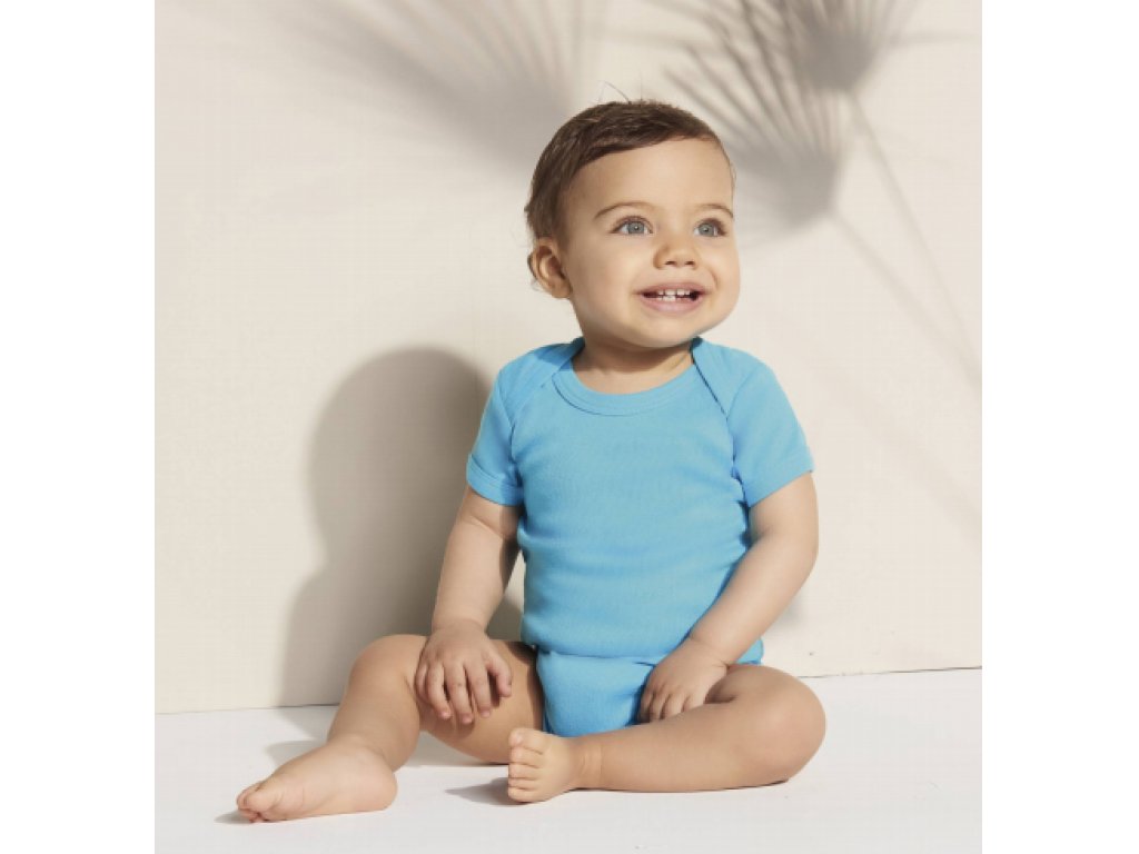 Rövid ujjú baba body névvel – fuchsia rózsaszín