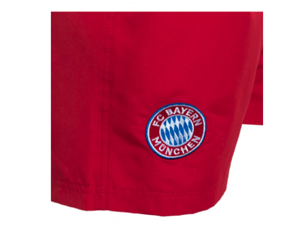 Detské chlapčenské plavky FC Bayern München Logo, červené