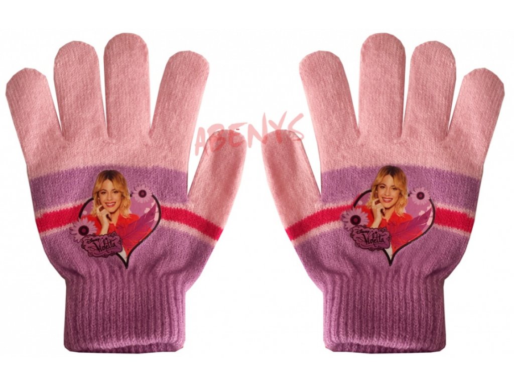 dětské rukavice VIOLETTA - lila