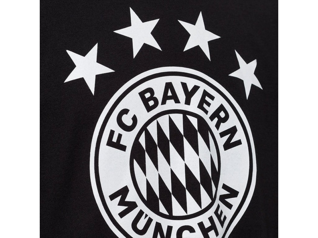 Dětské tričko Glow in the dark FC Bayern München, černé