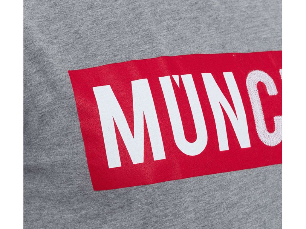 Detské tričko München FC Bayern München, sivé