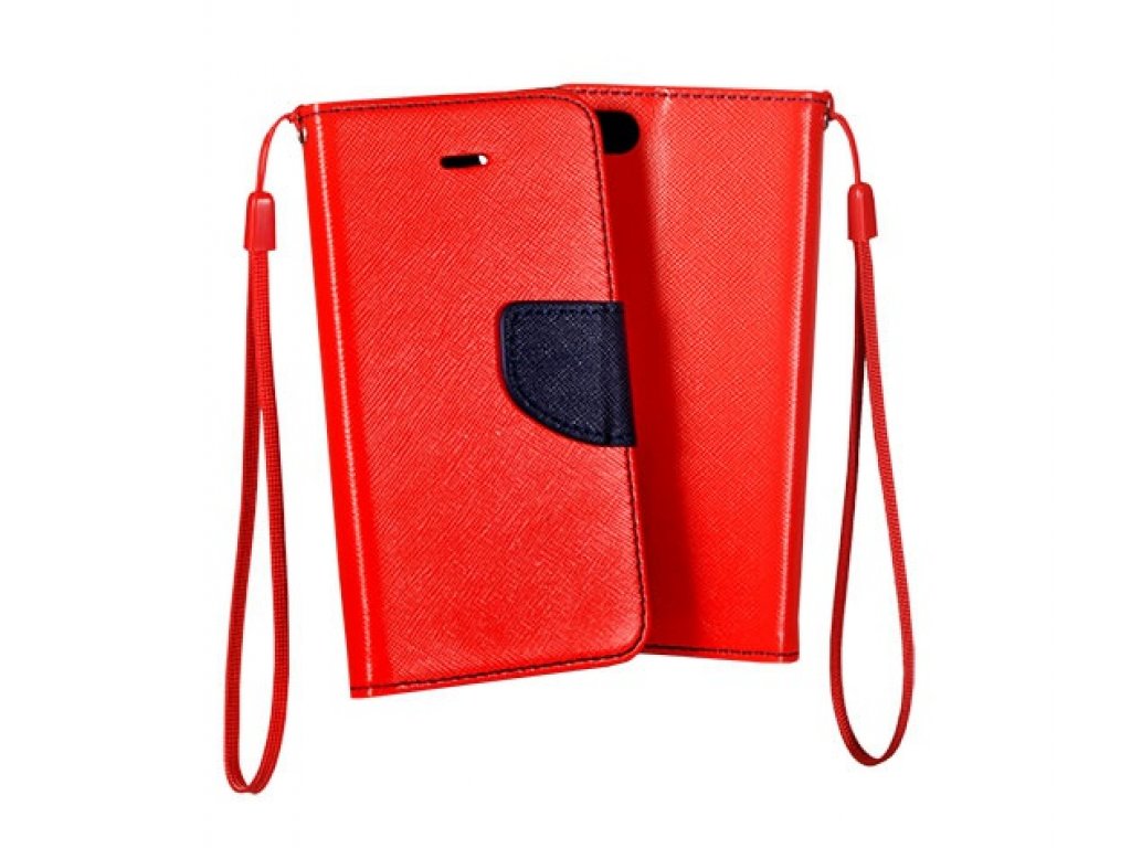 Flexi color book pouzdro na HTC One M9 - červené - tmavě modré