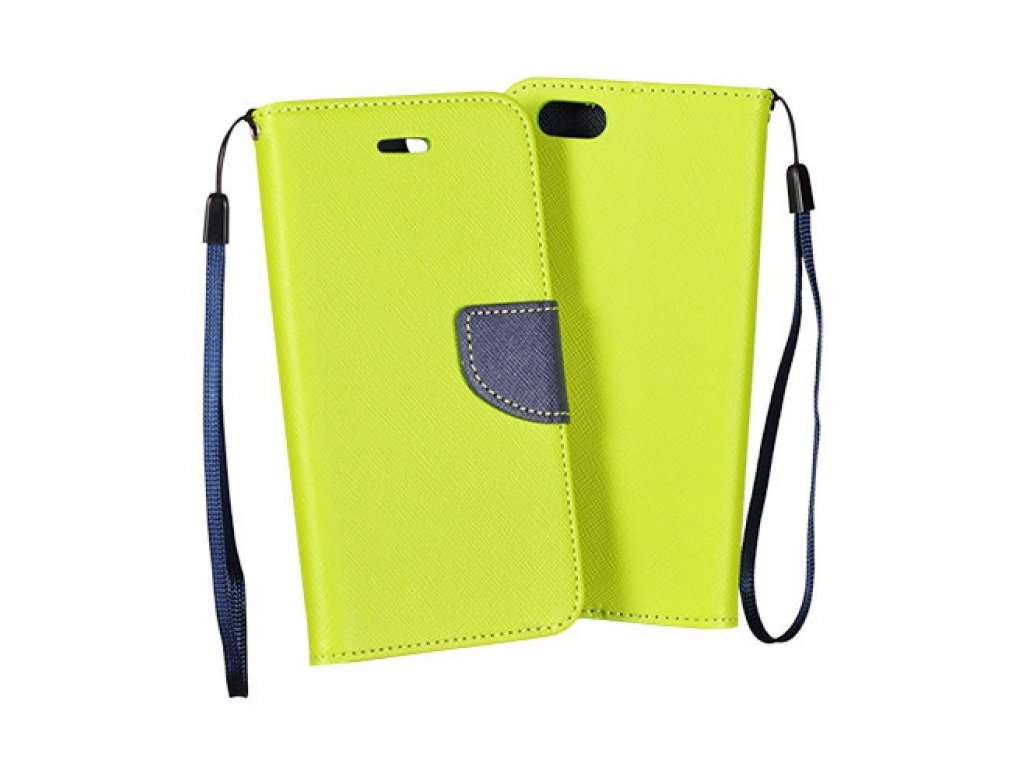Flexi color book pouzdro na LG Joy (H220) - lime - tmavě modré