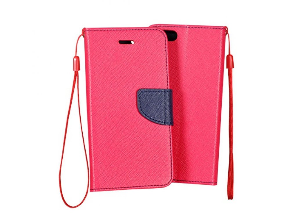 Flexi color book pouzdro na Sony Xperia C4 - růžové - tmavě modré