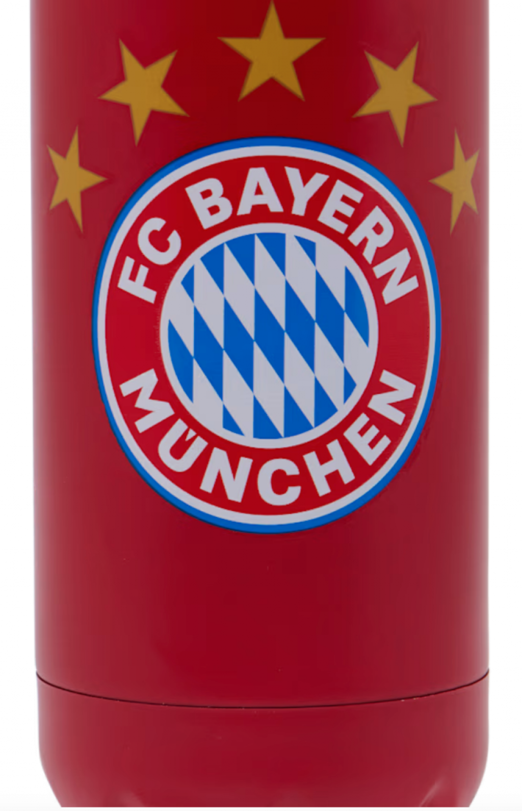 Hliníková fľaša na pitie s logom 5 hviezdičiek FC Bayern München, červený, 0,5l