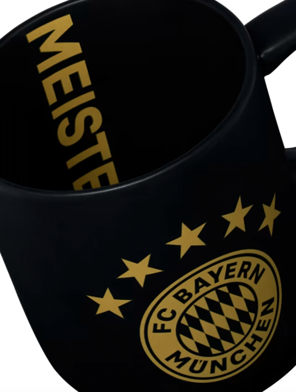 Bögre REKORD MEISTER fekete, FC Bayern München