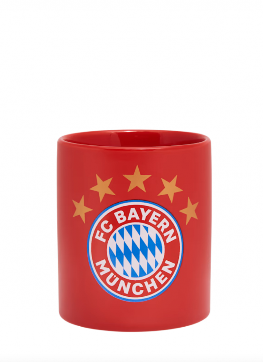 Bögre 5 csillagos logóval, FC Bayern München, 0,3 l, piros
