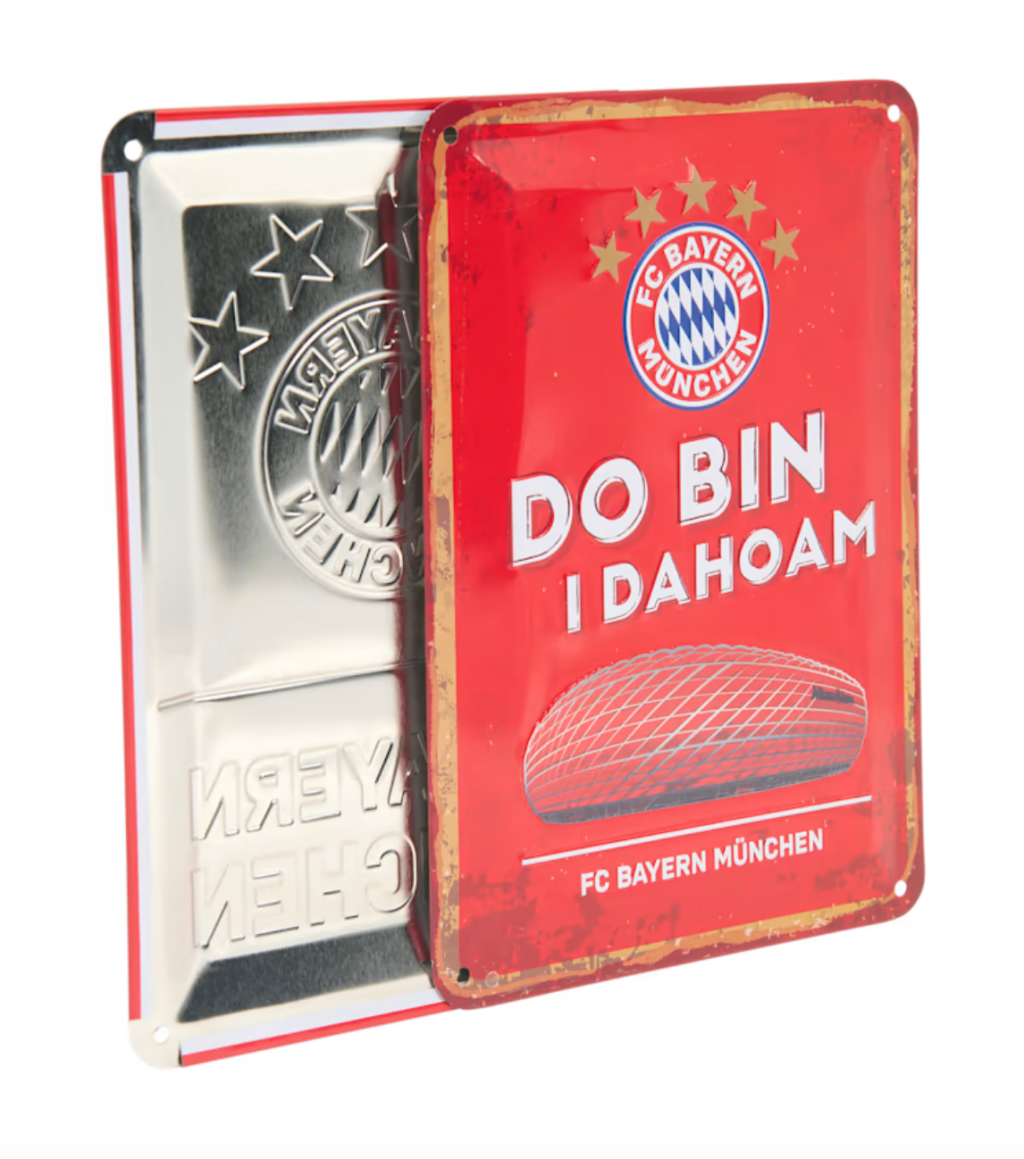 Kovová tabule sada 2 ks Red FC Bayern München