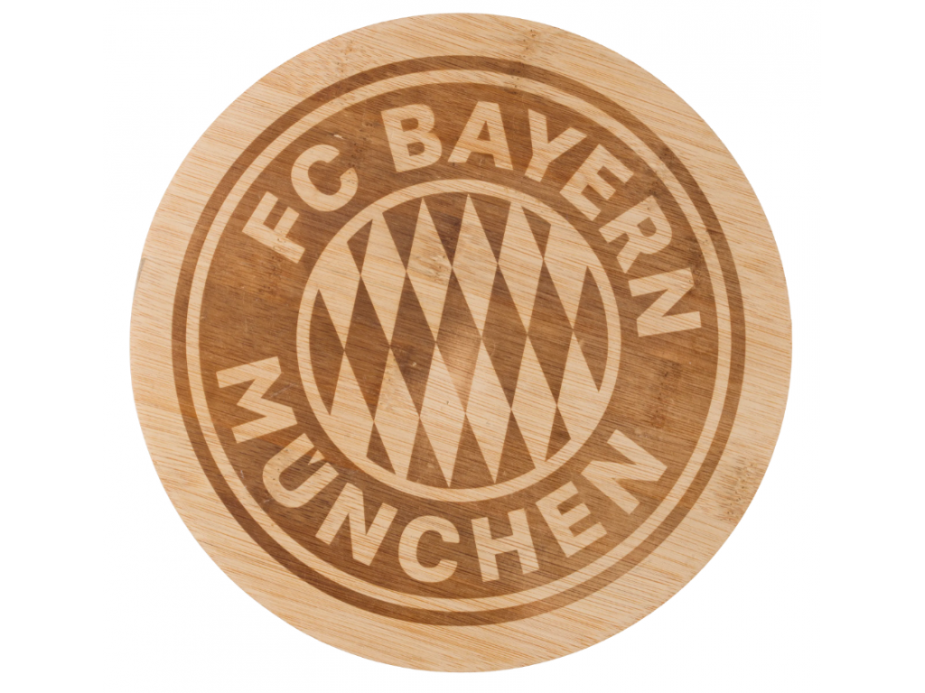 Krájecí prkénko, dřevěný tác  FC Bayern München, kruh