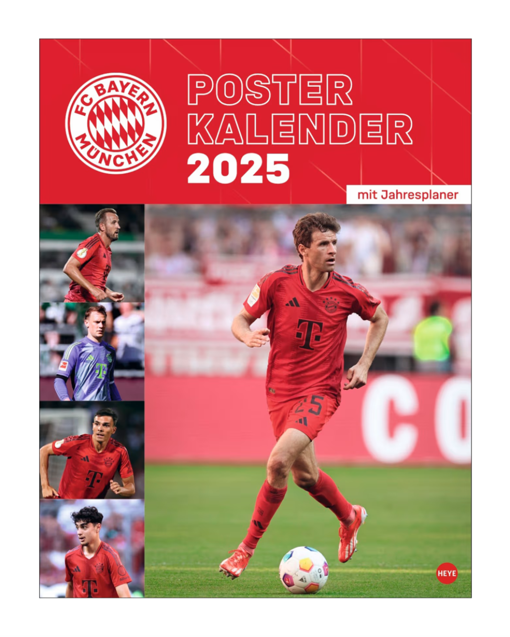 nástenný kalendár 2025 FC Bayern München