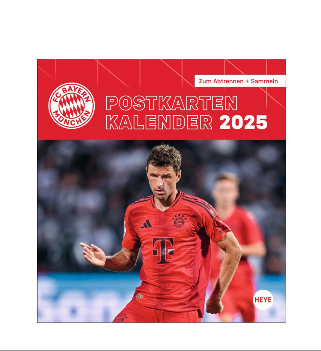 nástenný kalendár 2025 Postkalendar FC Bayern München