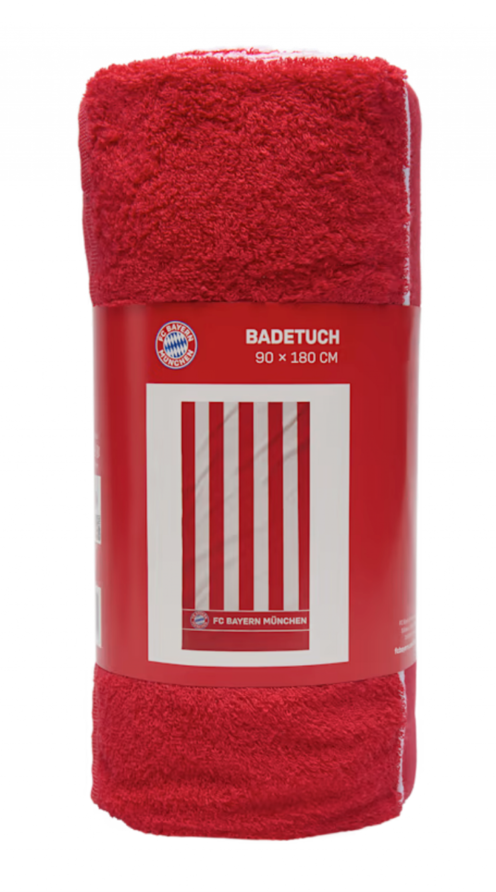 Osuška plážová Stripe FC Bayern München, 90 x 180 cm