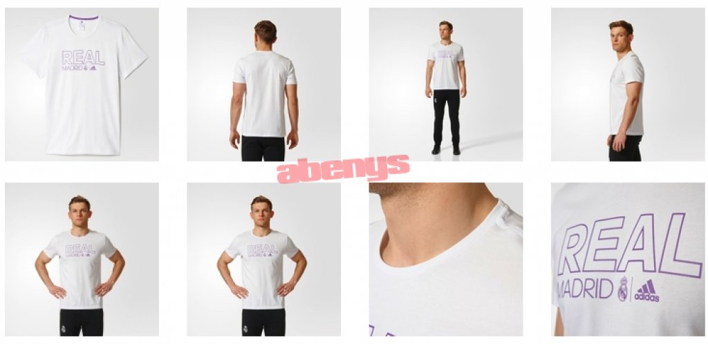 pánske tričko adidas REAL MADRID - AP1848 biele