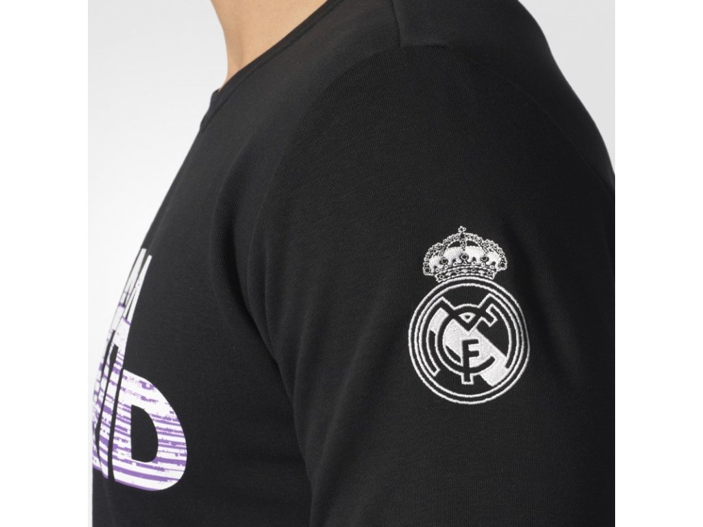 pánske tričko s dlhým rukávom / mikina adidas REAL MADRID AZ5360 - čierna 