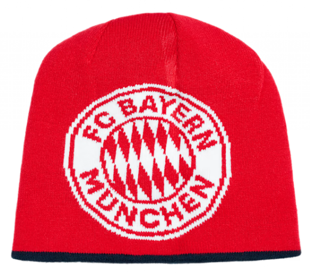 pletená čiapka obojstranná FC Bayern München, modrá