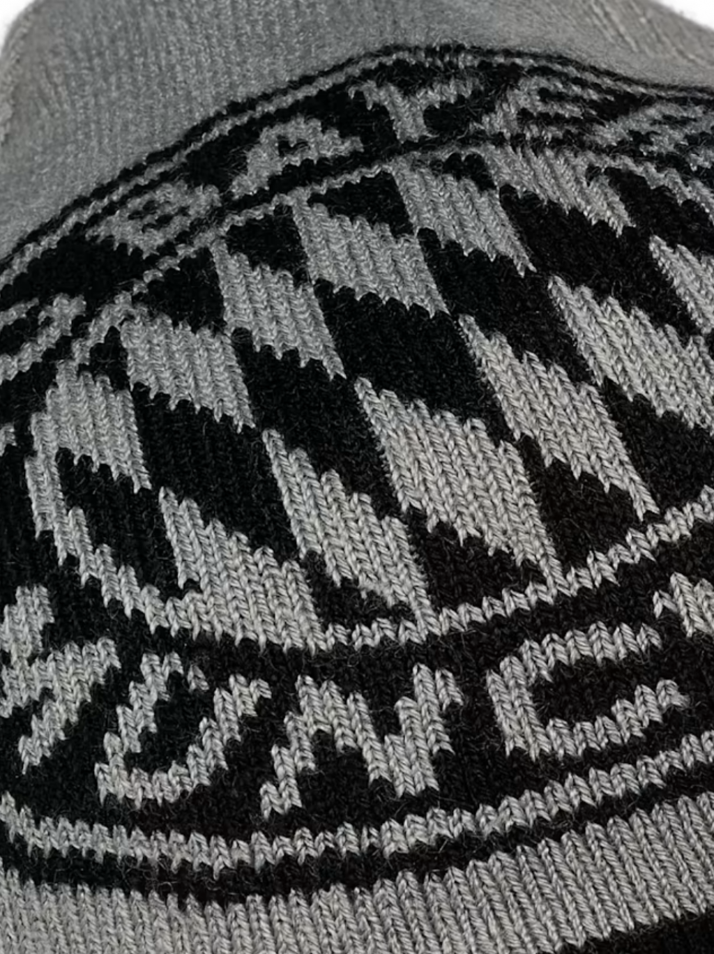 Dětská pletená čepice oboustranní FC Bayern München, černá, šedá