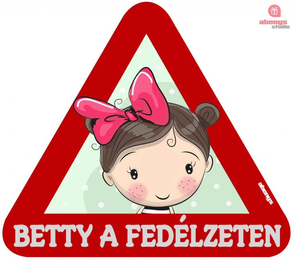 Samolepka na auto holčička Betty