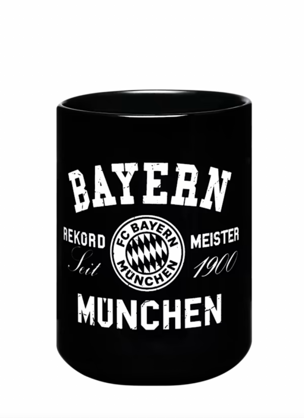 Set hrnek REKORD MEISTER černý a bílý, FC Bayern München