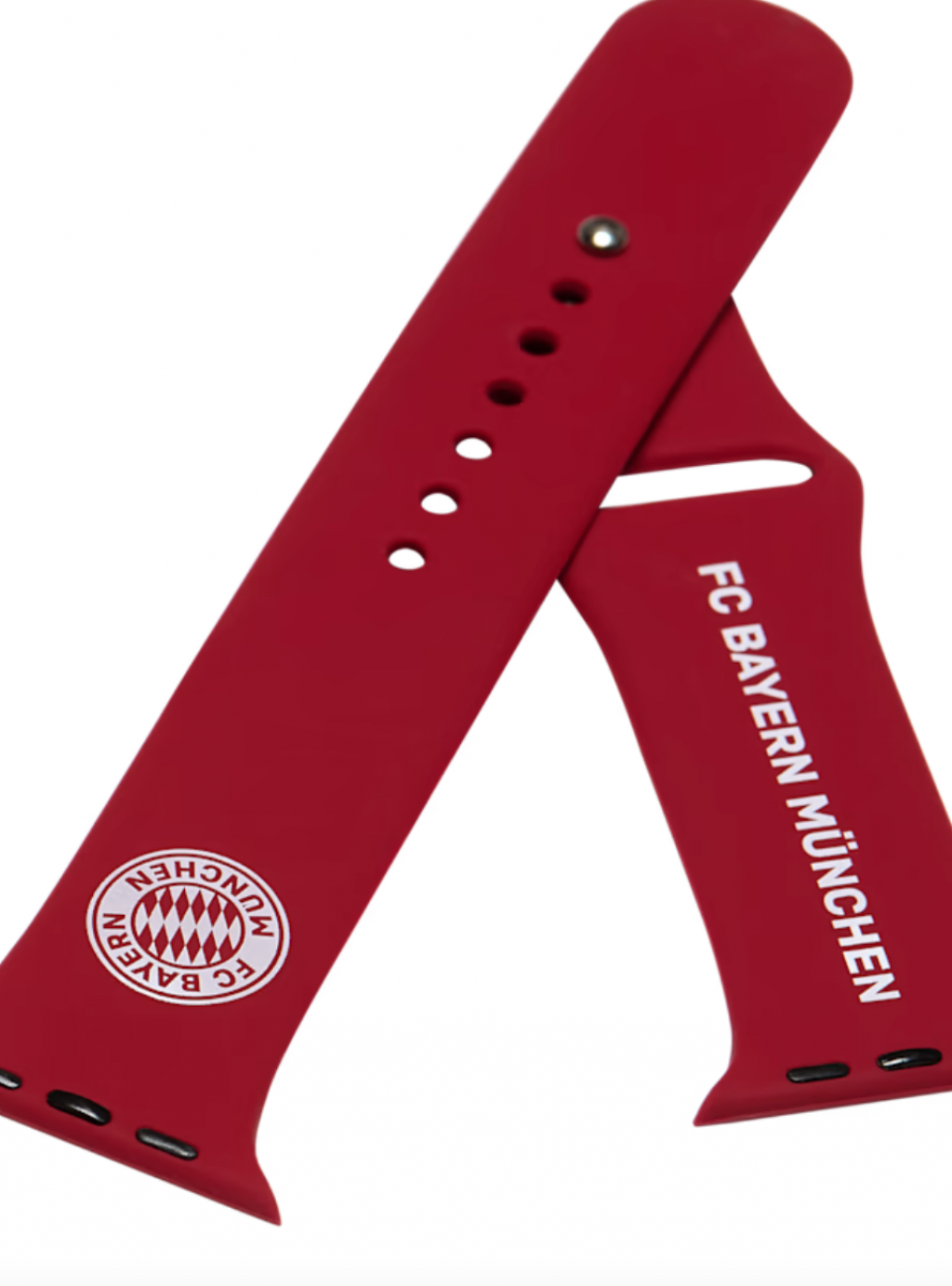 Silikonový řemínek na Apple Watch FC Bayern München červený