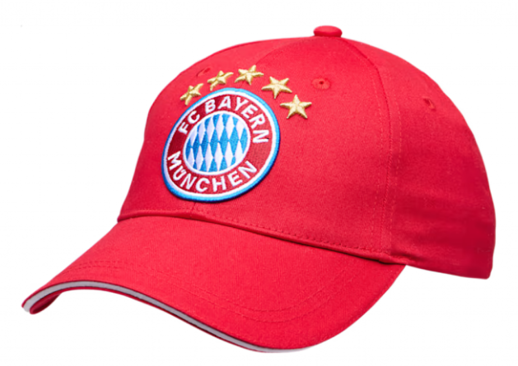Kšiltovka s logem FC Bayern München, červená