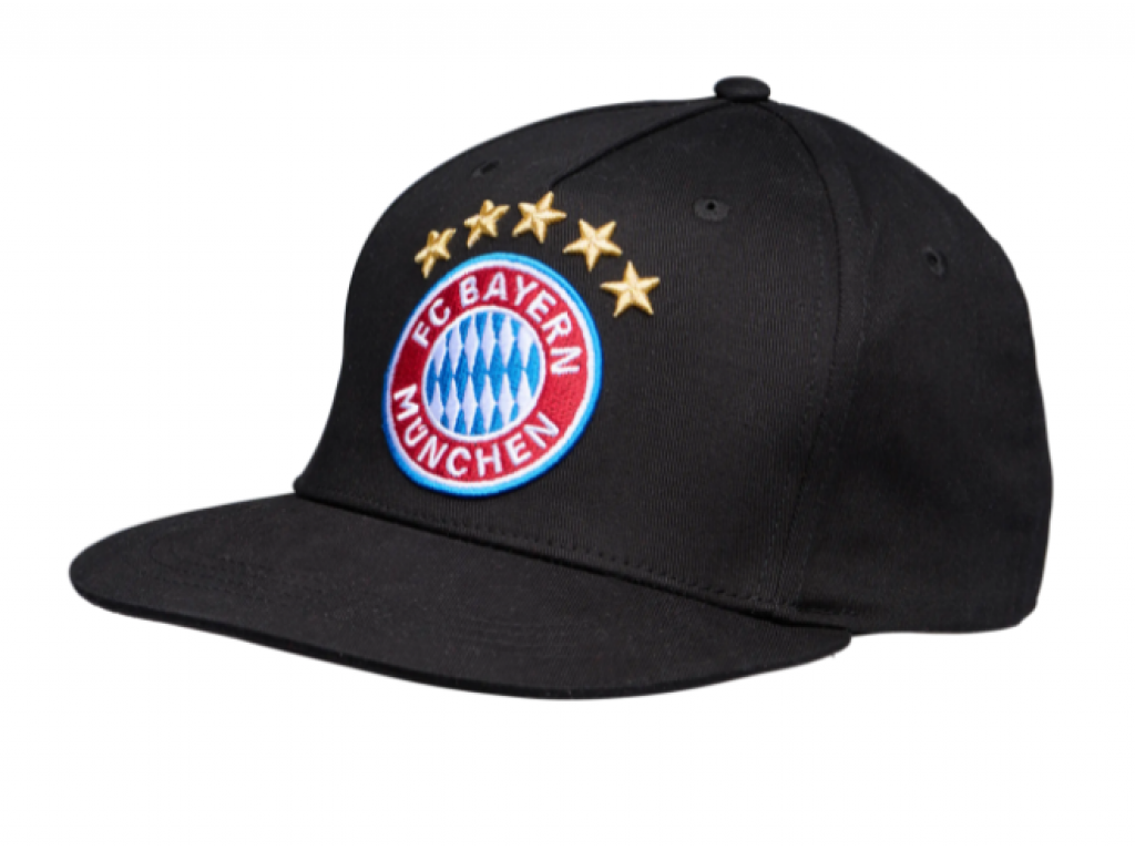 Snapback kšiltovka s logem 5 hvězdiček FC Bayern München, černá