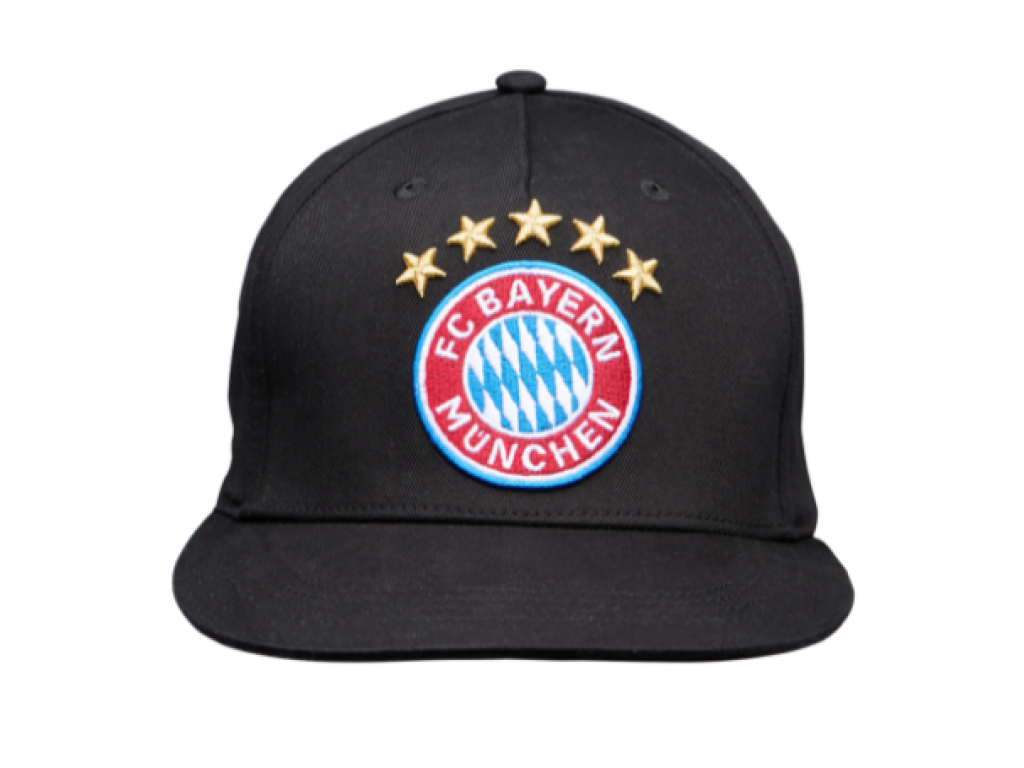 Snapback šiltovka s logom 5 hviezdičiek FC Bayern München, čierna