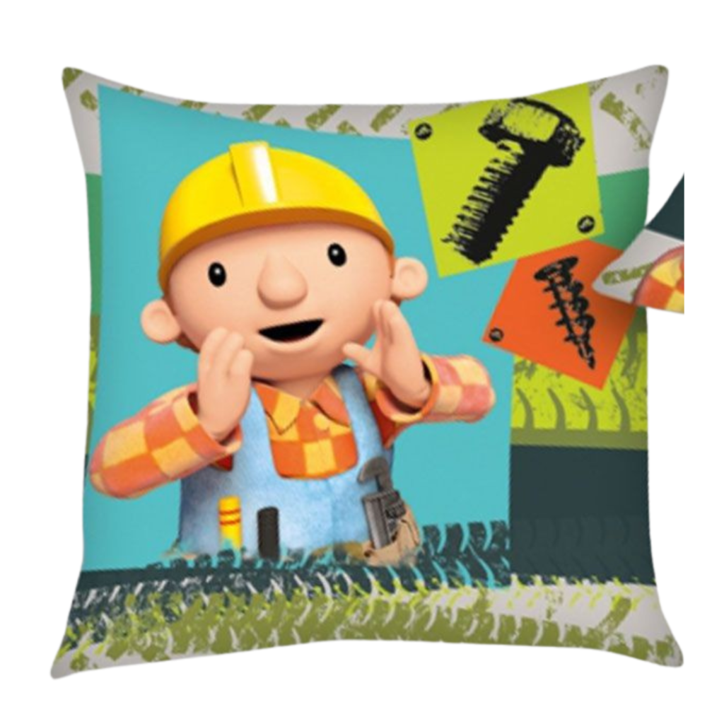 polštář BOB THE BUILDER - Bořek Staviteľ - GREEN / 40 x 40 cm