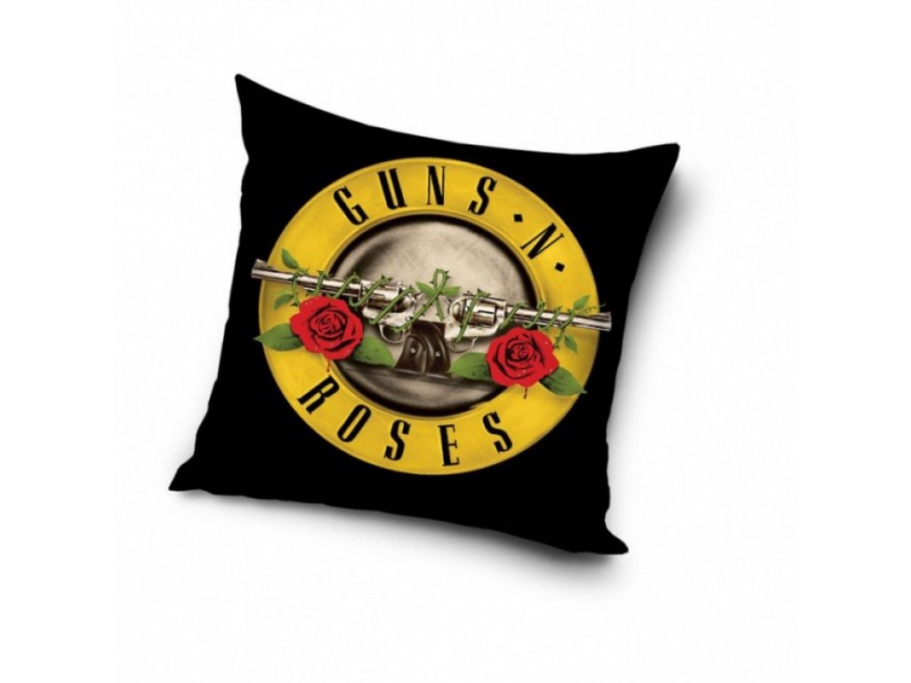 polštář Guns N’ Roses - ROSE / 40x40cm