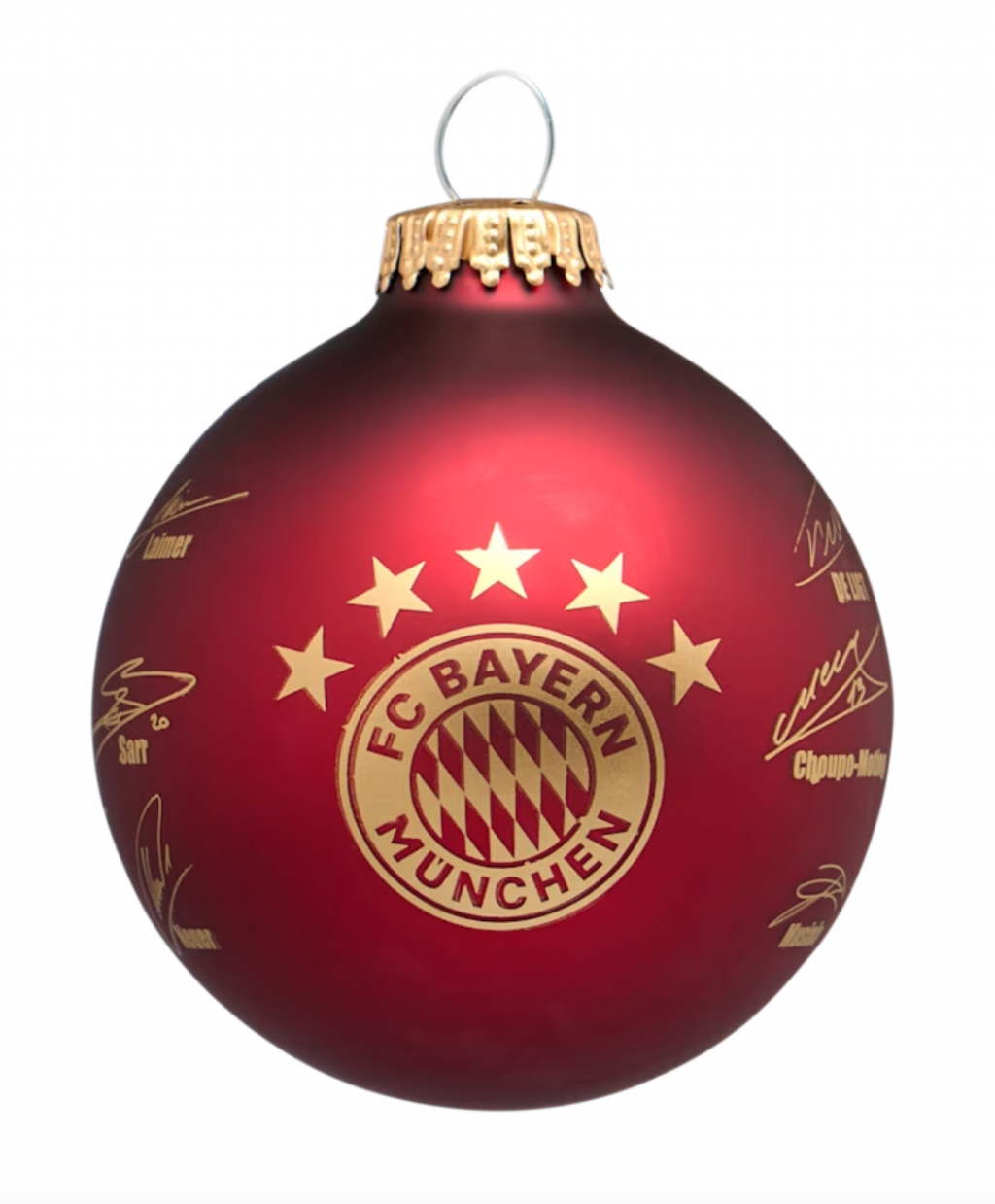 vánoční koule s podpisy FC Bayern München