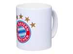 Hrnek s logem 5 hvězdiček, FC Bayern München, 0,3 l, bílý