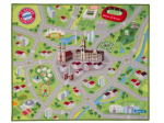 Koberec do dětského pokoje FC Bayern München - mapa města