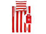 Ágyneműhuzat garnitúra STRIPE, FC Bayern München flanel