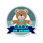 autómatrica BABY ON BOARD - kék mackó
