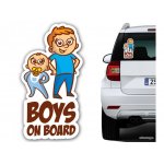 autonálepka -  BOYS ON BOARD - kluci