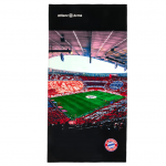 Strand törölköző Arena FC Bayern München, fekete 90 x 180 cm