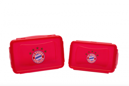 Box DUO na desiatu FC Bayern München 2ks, červený